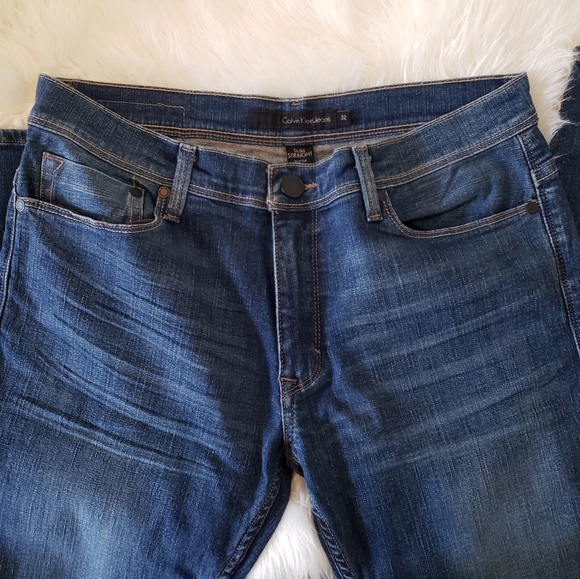 Calvin Klein Jeans Slim Straight Jeans - Picture 3 of 8